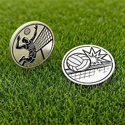 1 juego de 201 monedas conmemorativas de acero inoxidable&nbsp;AJEW-UN0005-44F