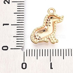 Pendentifs en laiton zircon cubique transparent&nbsp;KK-T075-05G