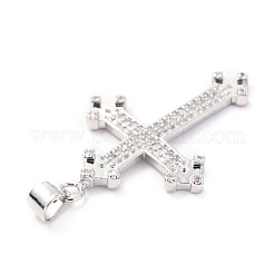 Messing micro pave klare zirkonia anhänger&nbsp;ZIRC-O038-07P