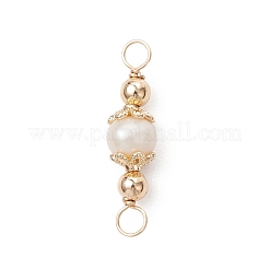 Natürliche Süßwasserzuchtperlen Kartoffelglieder Verbinder Charms&nbsp;PALLOY-JF04754
