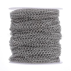 Chaînes en laiton torsadées&nbsp;CHC-Q001-5x4mm-P