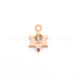Colgantes de aleación de Diamante de imitación&nbsp;ALRI-WH0002-03G-07