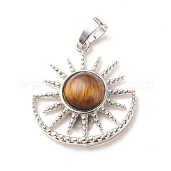 Pendentifs en pierre précieuse naturelle & synthétique&nbsp;G-G855-04P