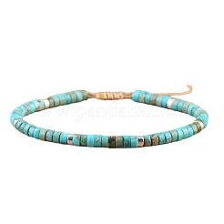 Geflochtene Armbänder aus Perlen aus natürlichen und synthetischen Edelsteinen&nbsp;QH4784-M