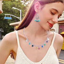 110 pièces 11 couleurs galvanoplastie pendentifs en verre&nbsp;PALLOY-TAC0309