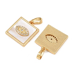 Messing micro pave klare zirkonia anhänger&nbsp;KK-C109-07A-G