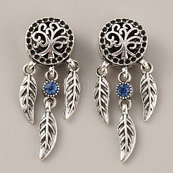 Alliage de style tibétain européen pendentif strass supports&nbsp;FIND-TAC0001-64