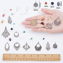 DIY-Sets zur Herstellung von Kronleuchter-Ohrringen aus Legierung&nbsp;DIY-SC0012-40