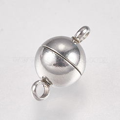 Fermoirs magnétiques en acier inoxydable 304 résistant au ternissement avec boucles&nbsp;STAS-G173-05P-6mm