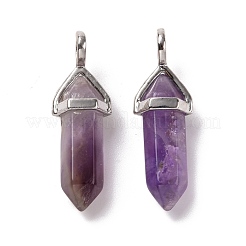 Pendentifs pointus améthyste naturelle&nbsp;G-K329-34P