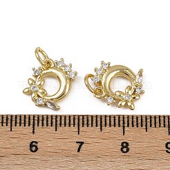 Colgante micropavé cubic zirconia de latón&nbsp;KK-Z120-07G-01