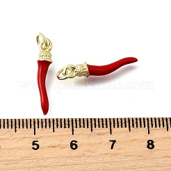 Pendentifs d'émail en laiton &nbsp;KK-Q066-22G