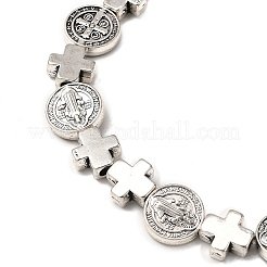Braccialetti elastici in lega di perline in stile tibetano per uomo e donna&nbsp;BJEW-JB12284