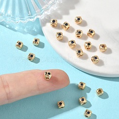 Perles en laiton et zircon cubique shegrace&nbsp;XGRQ4H151-682G-C