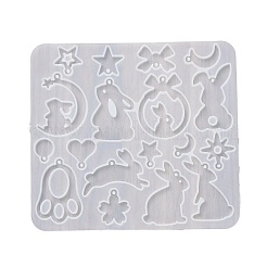 Orecchini pendenti di coniglio stampo in silicone fai da te&nbsp;DIY-Q033-08B