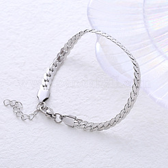 Amie lunbi Herren Silber Titan Stahl Kette Armband schlichter Schmuck&nbsp;AK6529