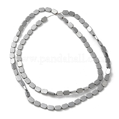 Fili di perline di ematite sintetica non magnetica elettrolitica&nbsp;G-E610-A01-P