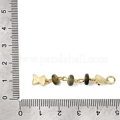 Colgantes de virutas de labradorita natural oceánica&nbsp;GG-CBA3401-02G-06