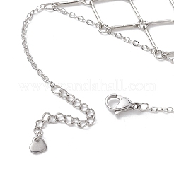 Bracelets à anneaux en chaîne de câble en laiton pour femmes&nbsp;BJEW-JB11579-02