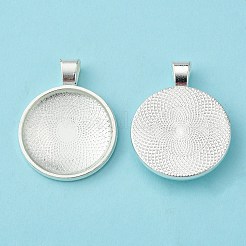 25mm transparent klar gewölbte Glas Cabochon Abdeckung für Legierung Fotoanhänger Herstellung&nbsp;TIBEP-X0009-S-RS
