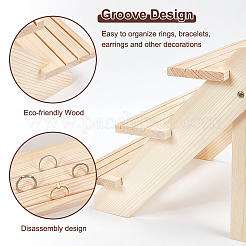 DIY 3-stöckiges Pflanzenständer-Set im Treppenstil aus Kiefernholz&nbsp;ODIS-WH0025-108