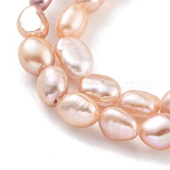 Fili di perle di perle d'acqua dolce coltivate naturali&nbsp;PEAR-P062-24C-X