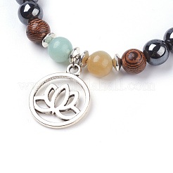Filigran geschmückte Charm-Armbänder im tibetischen Stil&nbsp;BJEW-JB03737-04