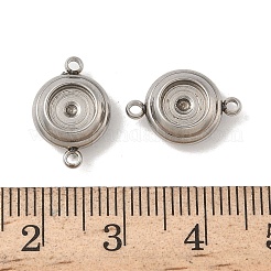 Cabochon-Fassungen für Verbindungsstücke aus Edelstahl 304&nbsp;STAS-D145-02P