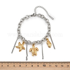 Bettelarmbänder aus Edelstahl 304&nbsp;BJEW-C116-01GP