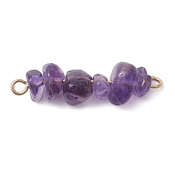 7 pièce 7 styles chakra naturel jaspe rouge & howlite & œil de tigre & cornaline & aventurine verte & lapis & améthyste connecteur de perles breloques&nbsp;PALLOY-JF02893