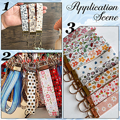 12 Stück Schlüsselanhänger aus Polyester-Armband&nbsp;KEYC-SP00007