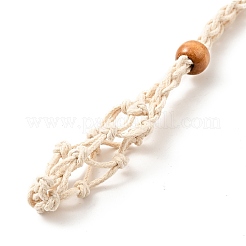 Cordon de cire tressé pochette en macramé fabrication de collier&nbsp;X-NJEW-J007-01