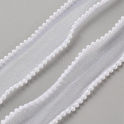 Ruban organza de 5 mètre avec perles en plastique&nbsp;OCOR-WH0091-58F