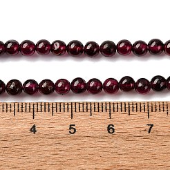 Natürlicher Granat Perlen Stränge&nbsp;G-C226-A01-4mm