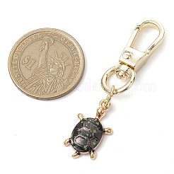 3 pendentif décoratif en alliage émaillé en forme de tortue&nbsp;KEYC-JKC00938