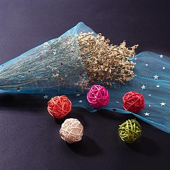 Rubans de maille déco à paillettes étoiles&nbsp;OCOR-BC0006-04I