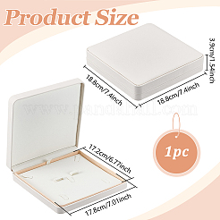 Aufbewahrungsboxen für Schmucksets aus PU-Leder&nbsp;CON-WH0107-139