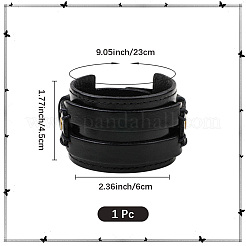1 Stück breite Kordelarmbänder aus Rindsleder&nbsp;BJEW-CL0001-07A