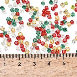4 Farbige Weihnachtsperlen&nbsp;SEED-X0058-01A