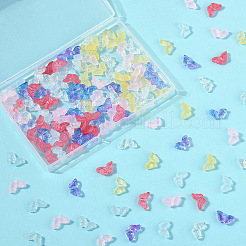 150 Stück 6 Farben transparente Glasperlen-Sets&nbsp;GLAA-YW0004-98