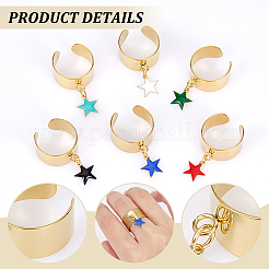 Bague ouverte en acier inoxydable 304&nbsp;RJEW-UN00023