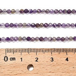 Natürlichen Amethyst Perlen Stränge&nbsp;G-RM2025-29-3mm