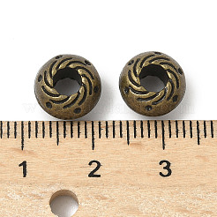 Tibetische Stil Legierung Großlochperlen&nbsp;FIND-F012-02AB