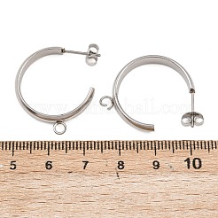 Ohrstecker-Beschläge aus Edelstahl 304&nbsp;STAS-C160-01B-P