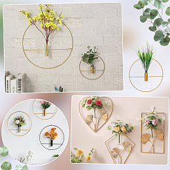 2 Stück Eisen-Wandvase&nbsp;AJEW-PH0008-33A