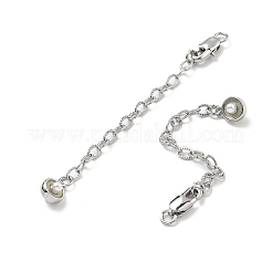 Ottone smalto abs imitazione perla fine con catena&nbsp;KK-B129-27P-01