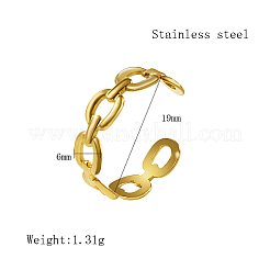 Bague de manchette ouverte en acier inoxydable 304&nbsp;YA3535-1