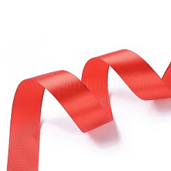 Ruban de satin rouge pour les accessoires de cheveux de bricolage&nbsp;X-RC25mmY026