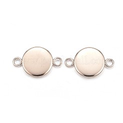 Ionenplattierung (IP) 304 Edelstahl Cabochon-Anschlussfassungen&nbsp;STAS-G127-14-8mm-RG