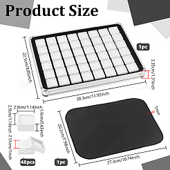 48 Gitter Aluminiumboxen&nbsp;CON-WH0086-235B